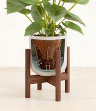 Load image into Gallery viewer, Natural Bamboo stand:walnut
