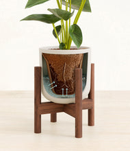 Load image into Gallery viewer, Natural Bamboo stand:walnut