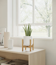 Load image into Gallery viewer, White stand:bamboo