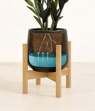 Load image into Gallery viewer, Black stand:bamboo