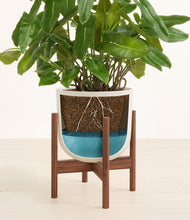 Load image into Gallery viewer, Natural Bamboo stand:walnut