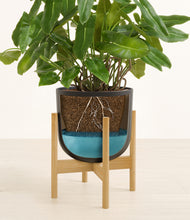 Load image into Gallery viewer, Stone Black stand:bamboo