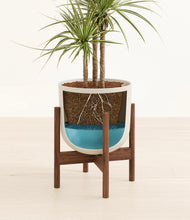 Load image into Gallery viewer, Natural Bamboo stand:walnut