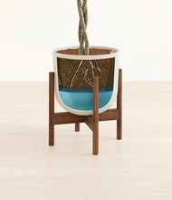 Load image into Gallery viewer, Natural Bamboo stand:walnut