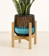 Load image into Gallery viewer, Black stand:bamboo