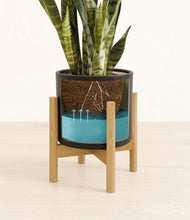 Load image into Gallery viewer, Black stand:bamboo