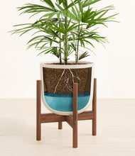 Load image into Gallery viewer, Natural Bamboo stand:walnut