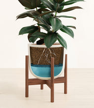 Load image into Gallery viewer, Natural Bamboo stand:walnut