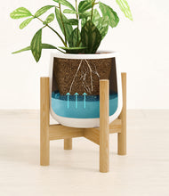 Load image into Gallery viewer, White stand:bamboo