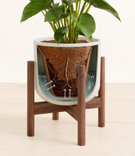 Load image into Gallery viewer, Natural Bamboo stand:walnut