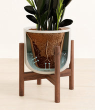 Load image into Gallery viewer, Natural Bamboo stand:walnut