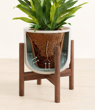 Load image into Gallery viewer, Natural Bamboo stand:walnut