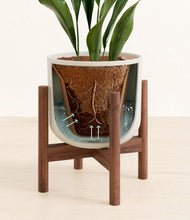 Load image into Gallery viewer, Natural Bamboo stand:walnut