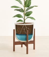 Load image into Gallery viewer, Natural Bamboo stand:walnut