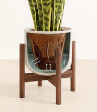 Load image into Gallery viewer, Natural Bamboo stand:walnut