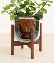 Load image into Gallery viewer, Natural Bamboo stand:walnut