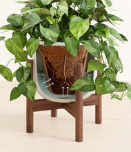 Load image into Gallery viewer, Natural Bamboo stand:walnut