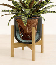 Load image into Gallery viewer, Stone Black stand:bamboo