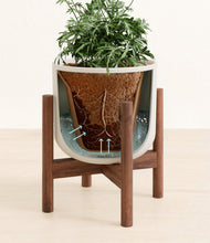 Load image into Gallery viewer, Natural Bamboo stand:walnut