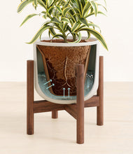 Load image into Gallery viewer, Natural Bamboo stand:walnut