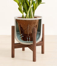 Load image into Gallery viewer, Natural Bamboo stand:walnut