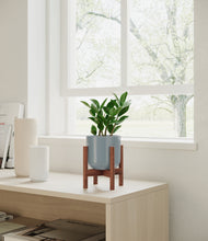 Load image into Gallery viewer, Misty Blue stand:walnut