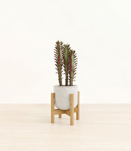 Load image into Gallery viewer, Hammered Ivory stand:bamboo