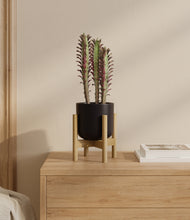 Load image into Gallery viewer, Stone Black stand:bamboo