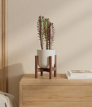 Load image into Gallery viewer, Natural Bamboo stand:walnut