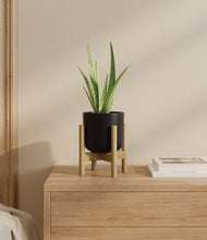 Load image into Gallery viewer, Stone Black stand:bamboo