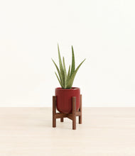 Load image into Gallery viewer, Striped Cherry Red stand:walnut