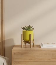 Load image into Gallery viewer, Key Lime Yellow stand:bamboo