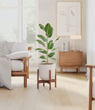 Load image into Gallery viewer, Natural Bamboo stand:walnut