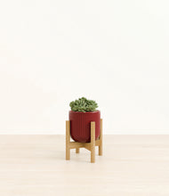 Load image into Gallery viewer, Striped Cherry Red stand:bamboo