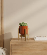 Load image into Gallery viewer, Glossy Red stand:bamboo