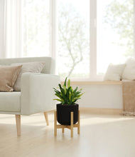 Load image into Gallery viewer, Stone Black stand:bamboo