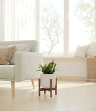 Load image into Gallery viewer, Natural Bamboo stand:walnut