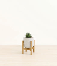 Load image into Gallery viewer, Hammered Ivory stand:bamboo