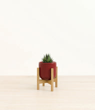 Load image into Gallery viewer, Striped Cherry Red stand:bamboo
