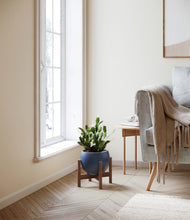 Load image into Gallery viewer, Deep Navy stand:walnut