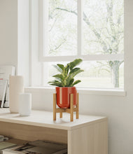 Load image into Gallery viewer, Glossy Red stand:walnut

