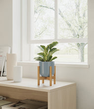 Load image into Gallery viewer, Misty Blue stand:walnut
