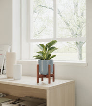 Load image into Gallery viewer, Misty Blue stand:walnut
