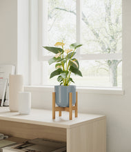 Load image into Gallery viewer, Misty Blue stand:bamboo
