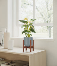 Load image into Gallery viewer, Misty Blue stand:walnut
