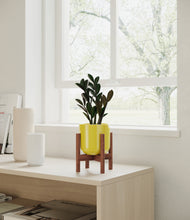 Load image into Gallery viewer, Key Lime Yellow stand:walnut
