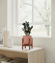 Load image into Gallery viewer, Striped Rose Pink stand:walnut
