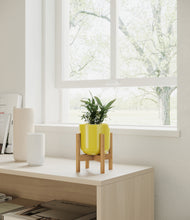 Load image into Gallery viewer, Key Lime Yellow stand:bamboo
