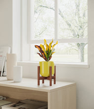 Load image into Gallery viewer, Key Lime Yellow stand:walnut
