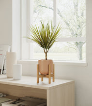 Load image into Gallery viewer, Striped Peach Pink stand:bamboo
